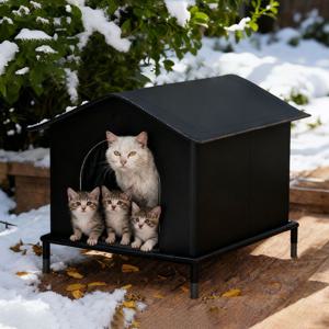 길고양이 겨울 집 떠있는 프레임형 고양이 길냥이 급식소 실외 야외 텐트
