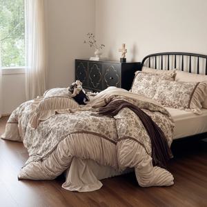 라지킹 이불 커버 세트 극세사 겨울 슈퍼킹 이스턴킹 침구