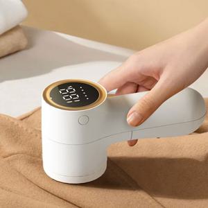 보풀제거기 무선 충전식 6중날 직관적 디스플레이 교체용칼날 3개 추가