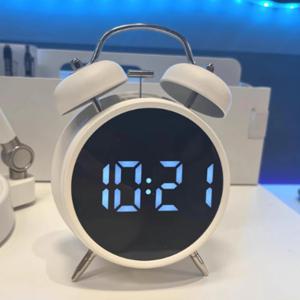 LED  탁상 시계 인테리어 알람 시계 디지털 해머벨