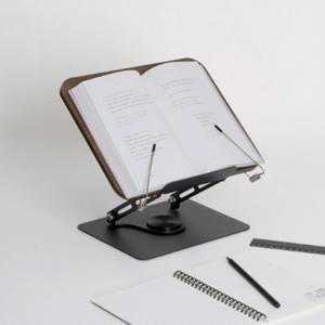 높이조절 독서대 회전형 책받침대 노트북 원목 독서 책상 가벼운 우드 필기대