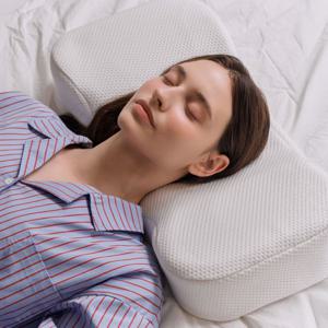 인체공학 메모리폼 수면 베개 C-커브 경추 베개