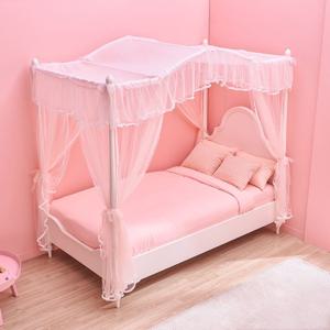 안젤리나 원목 캐노피 공주 침대프레임(커튼포함) SS