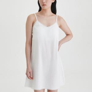 여 코튼 레이온 슬립 원피스_솔리드