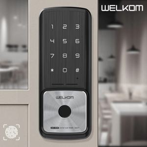 WA-35B 샷시문 패션문 도어락 비밀번호+지문인식