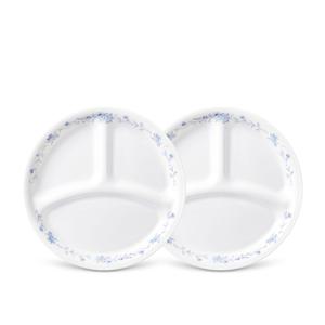 프렌치 블루 삼절소접시 2P