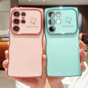 갤럭시 S25 S24 S23 S22 울트라 플러스 엣지 FE 컬러 웨이브 실리콘 케이스 1