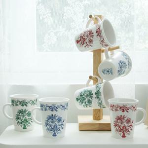 쯔비벨무스터 블루 레드 그린 트리머그 6P세트 머그 세트