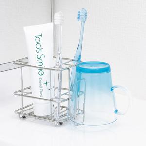 슬림 스텐 칫솔 꽂이 양치컵 걸이 치약 거치대 홀더 BB-083