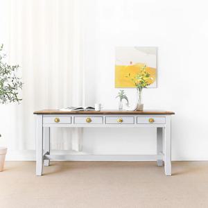 리움 C형 식탁/테이블 양서랍형 : 라이트그레이