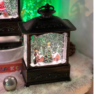 크리스마스 빈티지 엔틱 빌리지 오르골 스노우볼 선물