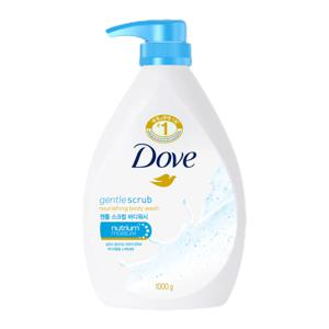 Dove 도브 젠틀 스크럽 바디워시 1000g 순하고 촉촉한 바디클렌저 피부탄력 부드러움