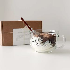 요거트 시리얼볼 1인세트 화채 빙수그릇 유리 디저트볼