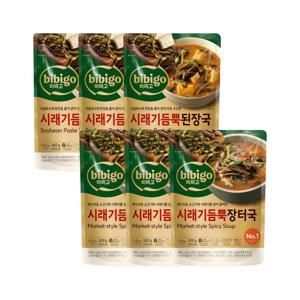 비비고 시래기 듬뿍 된장국 460g x3개+시래기 듬뿍 장터국 500g x3개