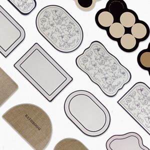 심플 패턴 디자인 규조토 발매트 14type 화장실 욕실 매트