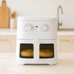 4L 에어프라이어 듀얼다이얼 열풍순환 저소음 DWAF-SJ04LW