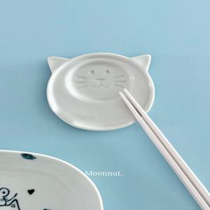 Neko Sauce dish  간장종지 소스그릇 고양이접시 젓가락받침
