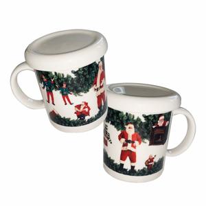 Santa tree mug