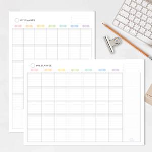 내맘대로플래너 만년 먼슬리 위클리 이유식 학습 식단 스케줄러