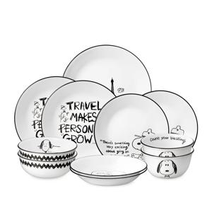 스누피앤찰리에디션 한국형 2인 11P 원형 찬기홈세트