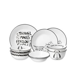 스누피앤찰리에디션 한국형 2인 9P 원형 홈세트