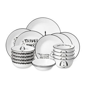 스누피앤찰리에디션 한국형 4인 16P 원형 홈세트