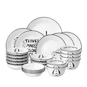 스누피앤찰리에디션 한국형 6인 22P 원형 홈세트