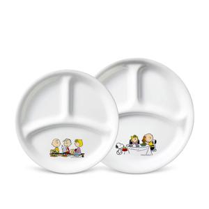 스누피더홈 삼절접시 2P(소,대)