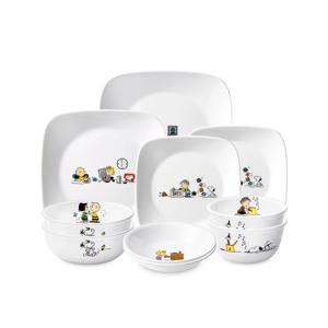 스누피더홈 한국형 2인 10P 사각 홈세트