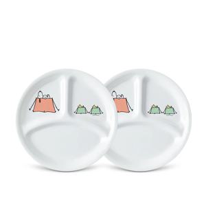 스누피캠핑 삼절소접시 2P