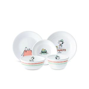 스누피캠핑 한국형 1인 5P 원형 찬기홈세트