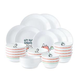 스누피캠핑 한국형 6인 25P 원형 홈세트