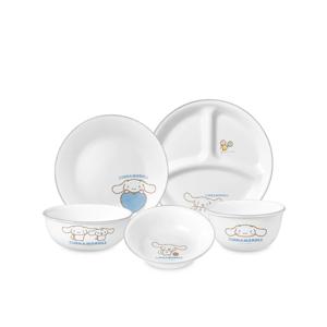 시나모롤 한국형 1인 5P 원형 삼절홈세트