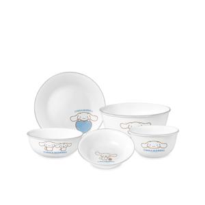 시나모롤 한국형 1인 5P 원형 면기홈세트