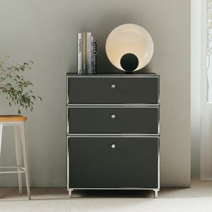 그리드 E0 미드센츄리 모듈 3단 서랍장 600 RMF106C