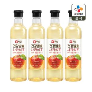 백설 100% 건강발효 사과식초 800ml x4개