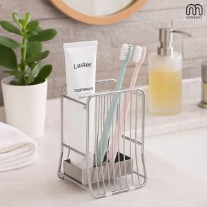 [해외] 스완 스텐 칫솔꽂이 치약 칫솔 거치대 욕실 면도기 걸이 스탠드 미드센츄리