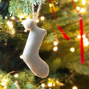 코듀로이 폼폼 양말 오너먼트 트리장식 트리꾸미기