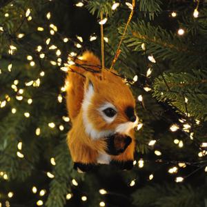 브라운 다람쥐 (중) 인형오너먼트 크리스마스 겨울 카페 장식 소품 교회성당