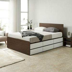 하모니 서랍 침대 2단 헤드 서랍형 침대프레임 높은 수납 베드 S(싱글)