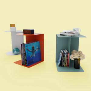 MK-504 사이드 테이블 미니 - 디스플레이 수납 선반 낮은 틈새 협탁 소품 전시 진열