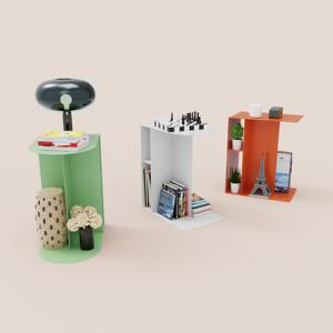 MK-505 사이드 테이블 - 디스플레이 수납 선반 틈새 협탁 소품 전시 진열