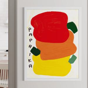 채소는 예쁘다 오늘의 비타민 파프리카 그림액자 주방 아이방 인테리어