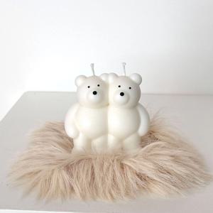 데칼코마니 곰돌이 캔들 오브제 향초 답례품