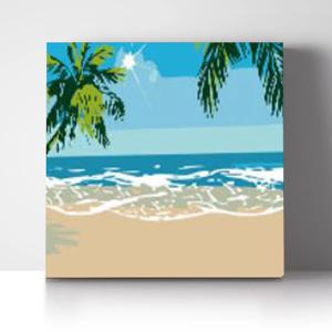 DIY 쉬운 명화그리기 유화세트 A-144 평화로운 바다 소형 20x20