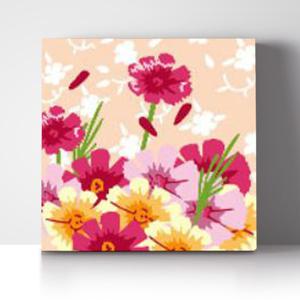 DIY 쉬운 명화그리기 유화세트 A-145 컬러풀 플라워 소형 20x20