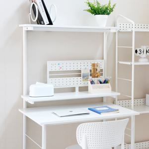 리즈니 데스크 화이트 철제 컴퓨터 책상 900size (D타입)