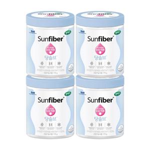 썬화이버 당솔브 혈당케어 프리바이오틱스 175g 4캔
