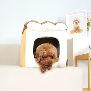 스윗 브레드 강아지 하우스 애견 동굴 숨숨집 브라운