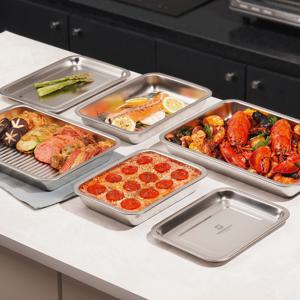 오븐에서도 사용 가능한 올스텐 웨이브 사각 트레이 2종세트